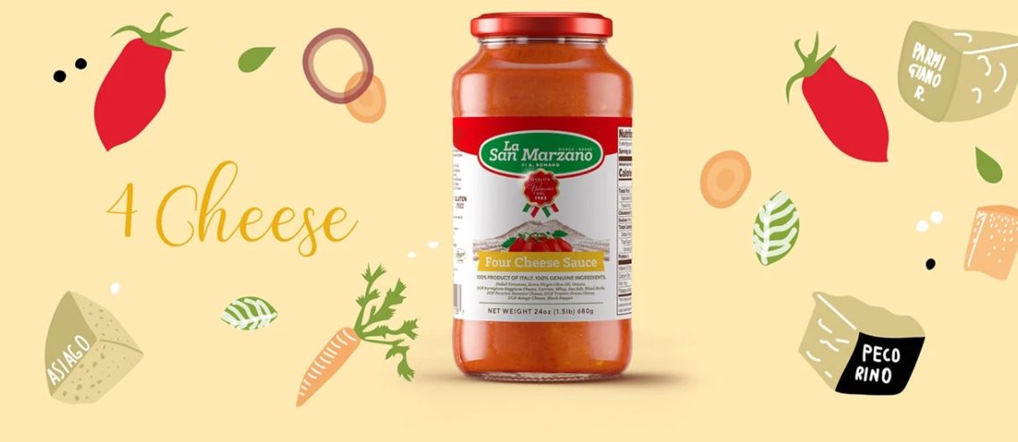La San Marzano Four Cheese Sauce - Bova Foods